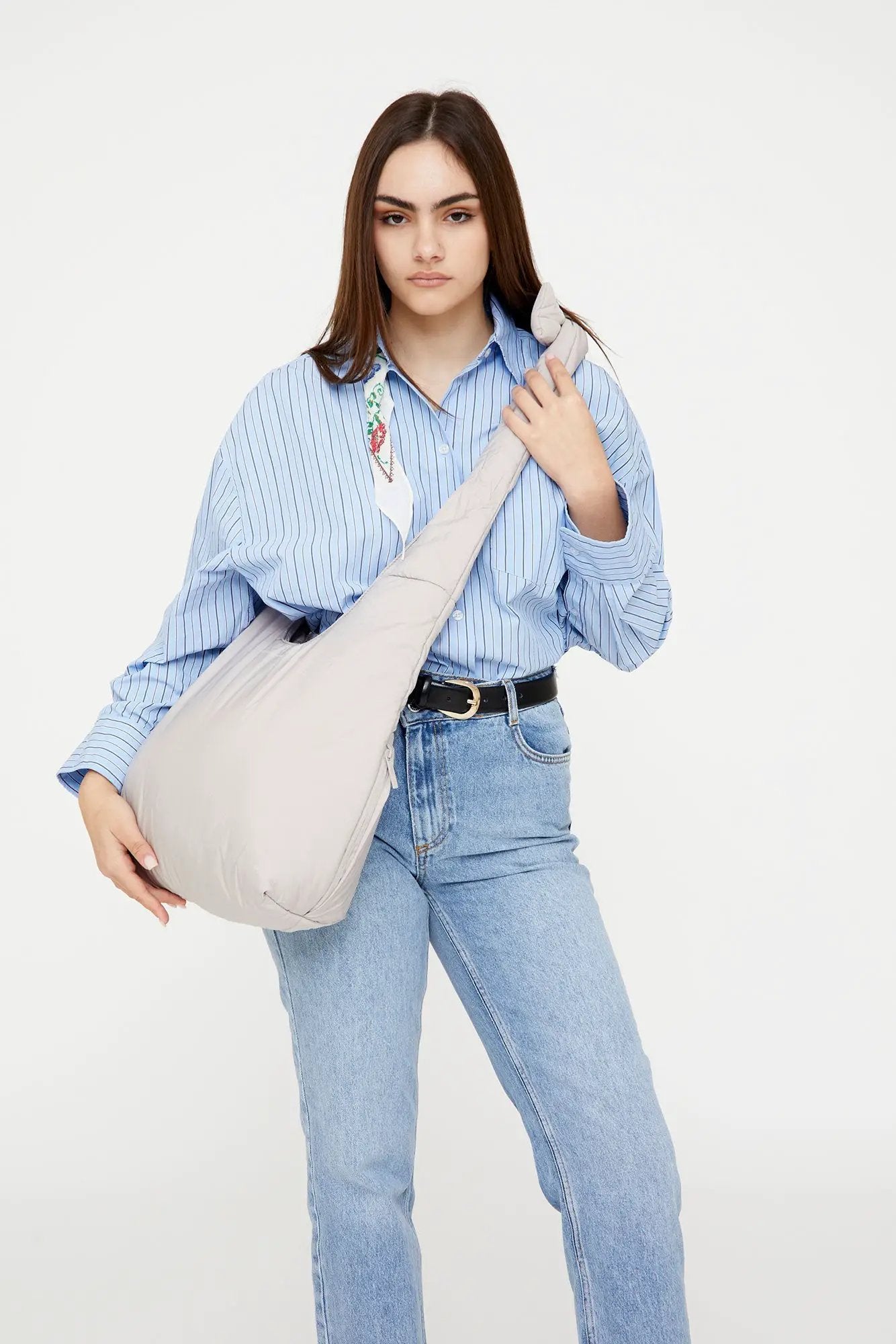 Bolso Puffy Biwa Fósil