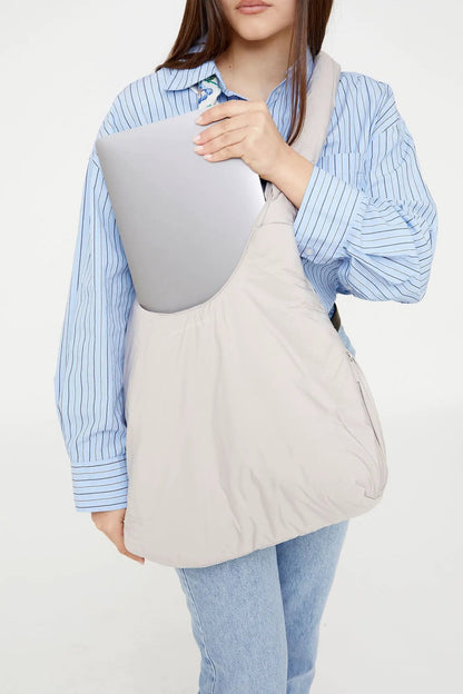 Bolso Puffy Biwa Fósil