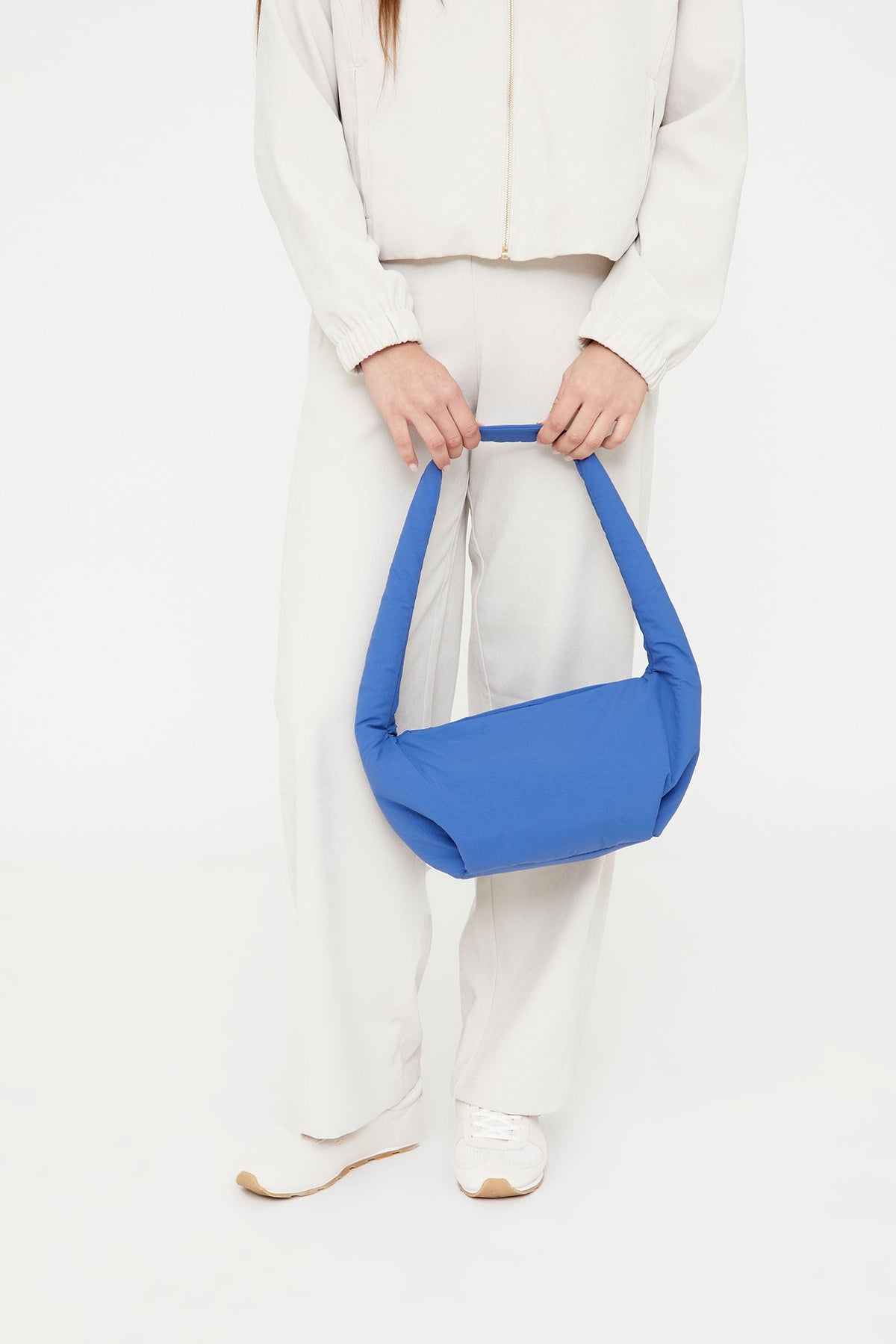 Myra Mini Bag cobalt RPET circular handle top zip, shoulder bag on Tampa Home & Garden Store