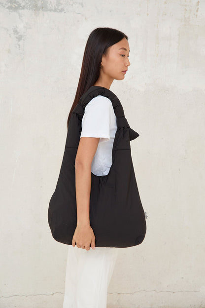 Biwa Puffy Bag black quilted adjustable crossbody Lefrik USA handbag on Tampa Home & Garden Store