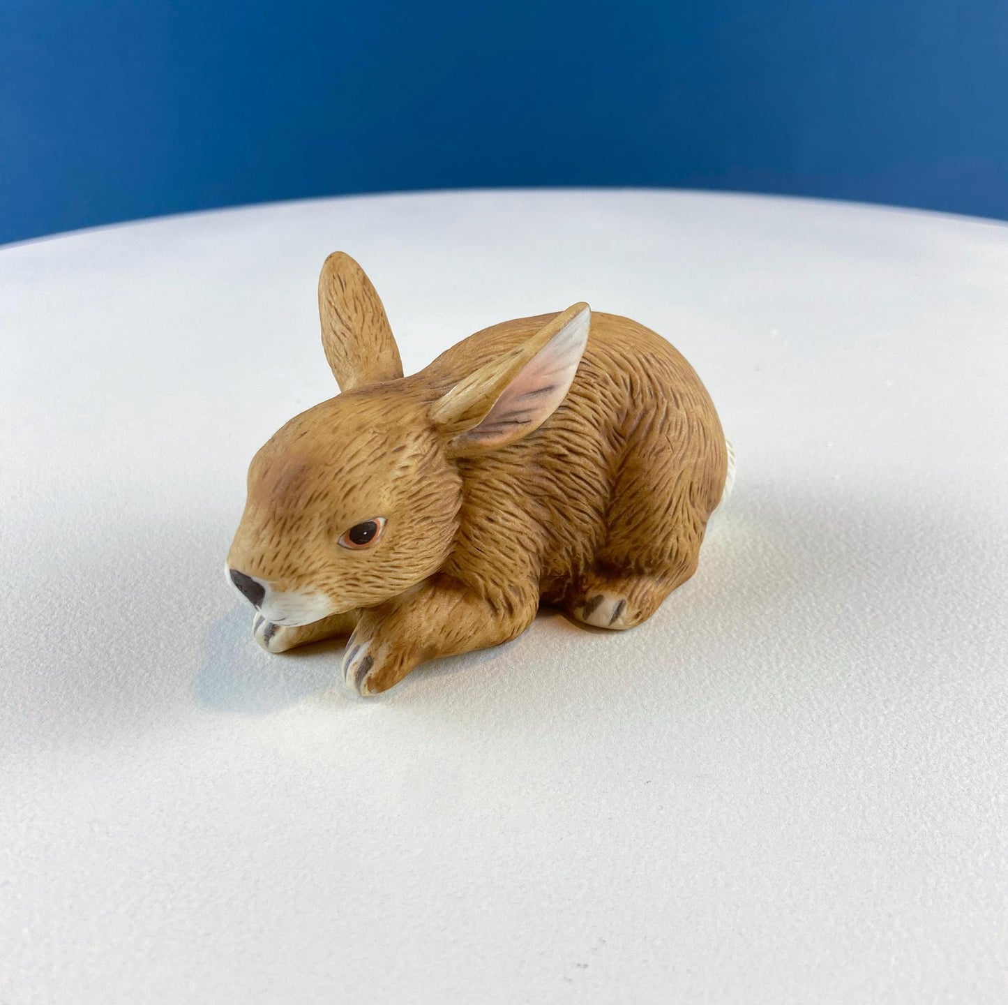 Lefton Brown Porcelain Bunny. Small Cute Hand Painted Rabbit Statuette. Easter Celebration. Gift for Him Her Kid Bunny Collector. - Tampa Home & Garden Store
