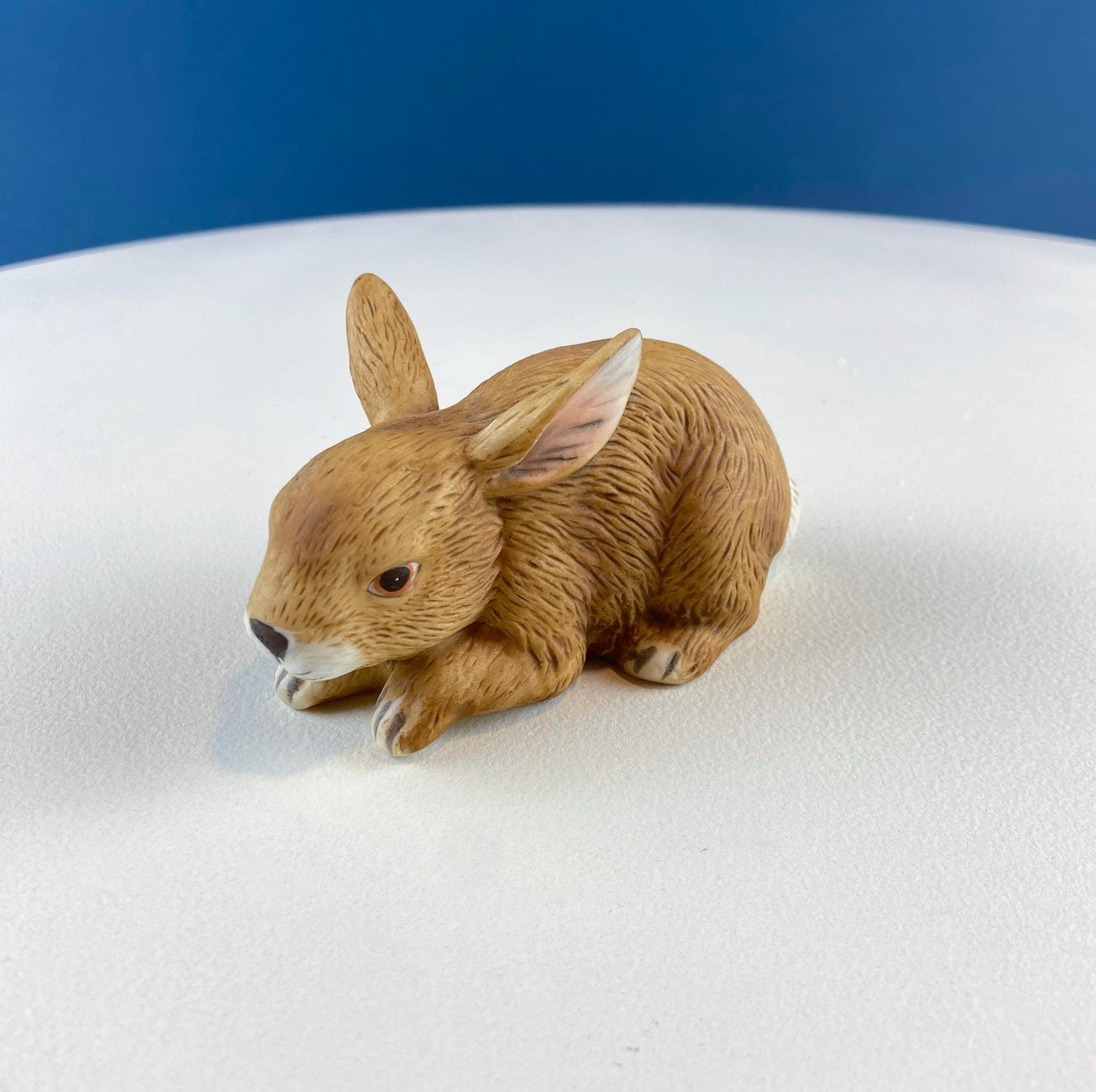 Lefton Brown Porcelain Bunny. Small Cute Hand Painted Rabbit Statuette. Easter Celebration. Gift for Him Her Kid Bunny Collector. - Tampa Home & Garden Store