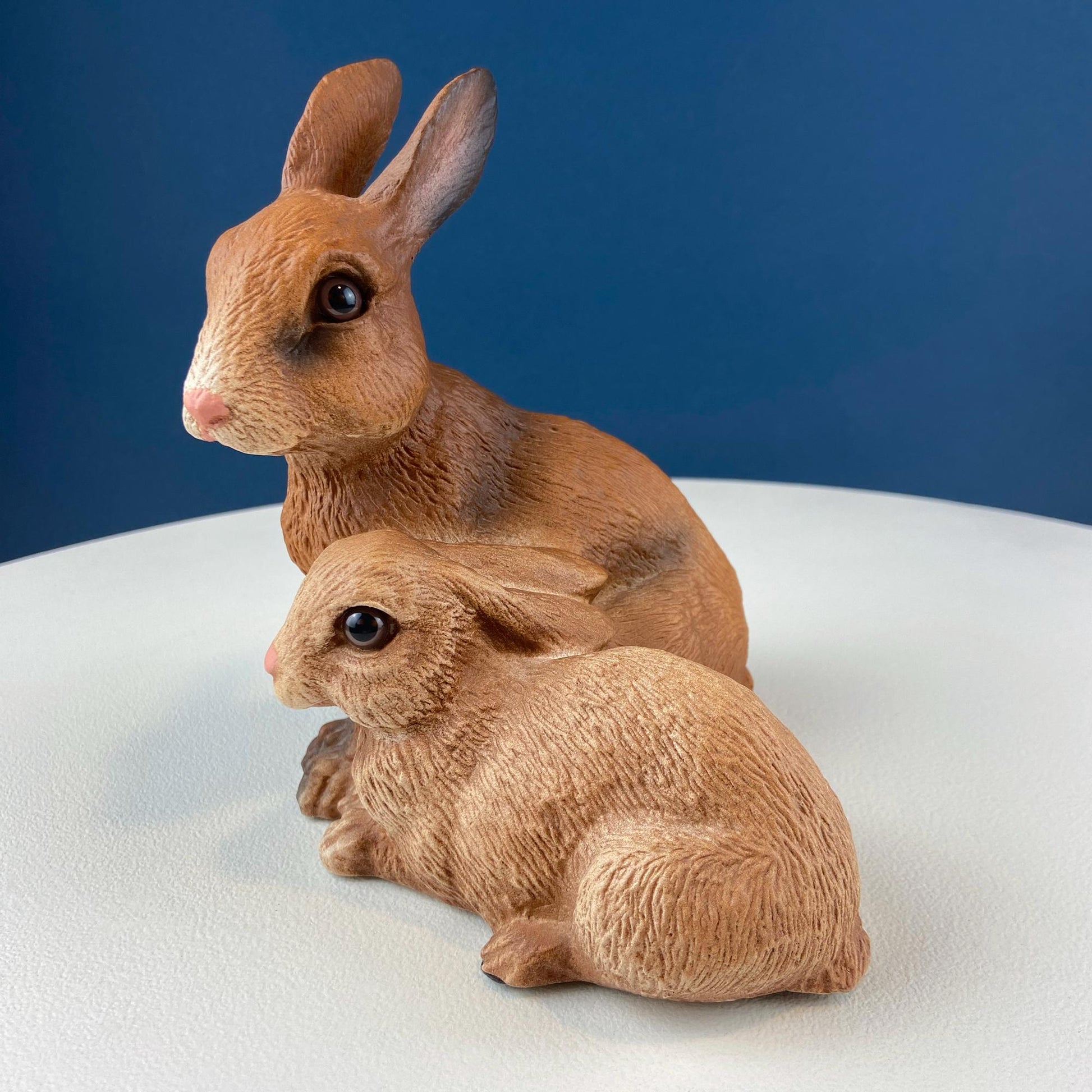 Lefton Brown Porcelain Bunny. Small Cute Hand Painted Rabbit Statuette. Easter Celebration. Gift for Him Her Kid Bunny Collector. - Tampa Home & Garden Store