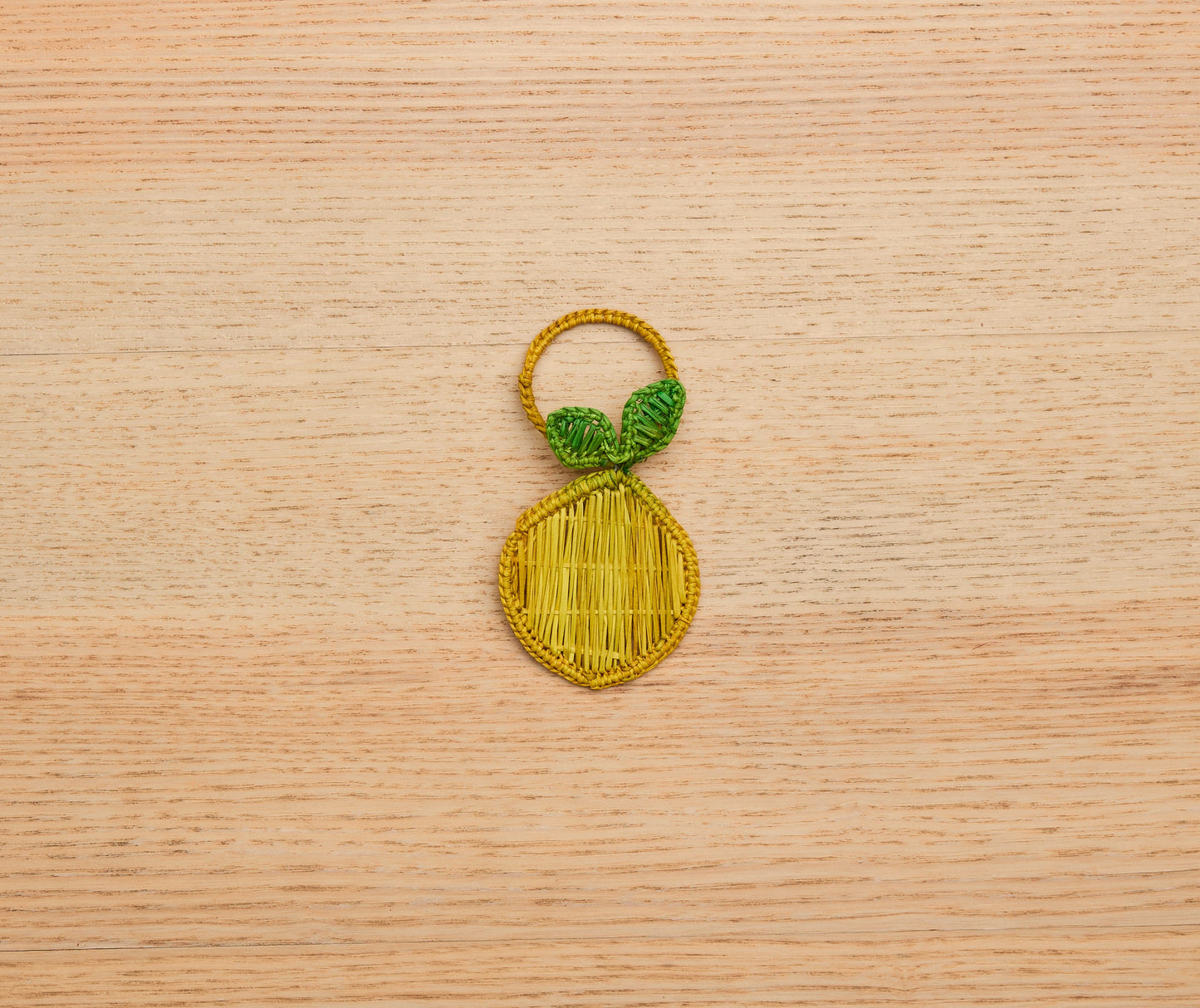 Lemon Napkin Ring – 3.5” Handwoven Iraca Palm – Artisan Summer Table Decor from Colombia - Tampa Home & Garden Store