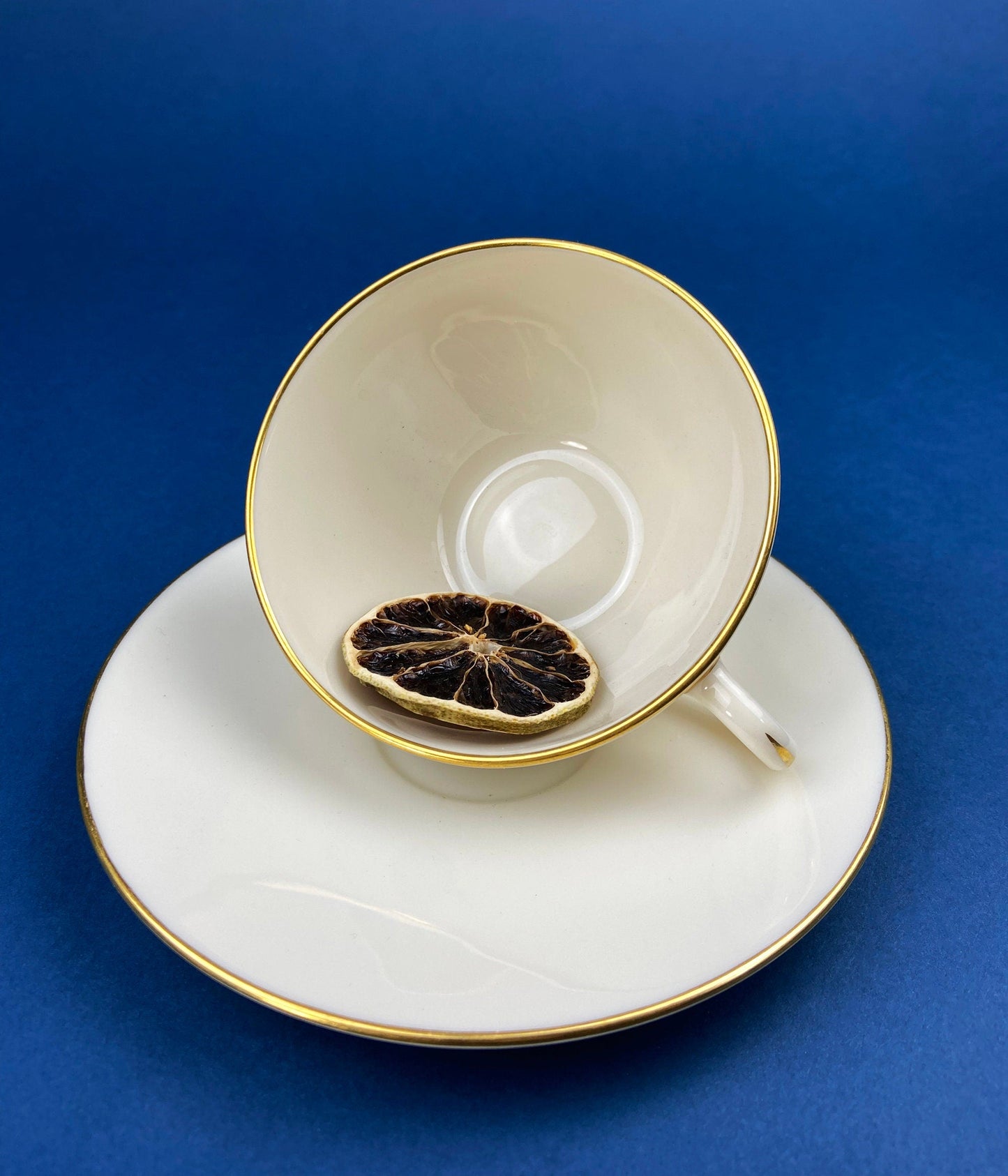 Lenox Tea Cup & Saucer. Creamy White with Gold Rim Tea or Coffee Set. Olympia by Lenox. Porcelain Made in the USA. - Tampa Home & Garden Store