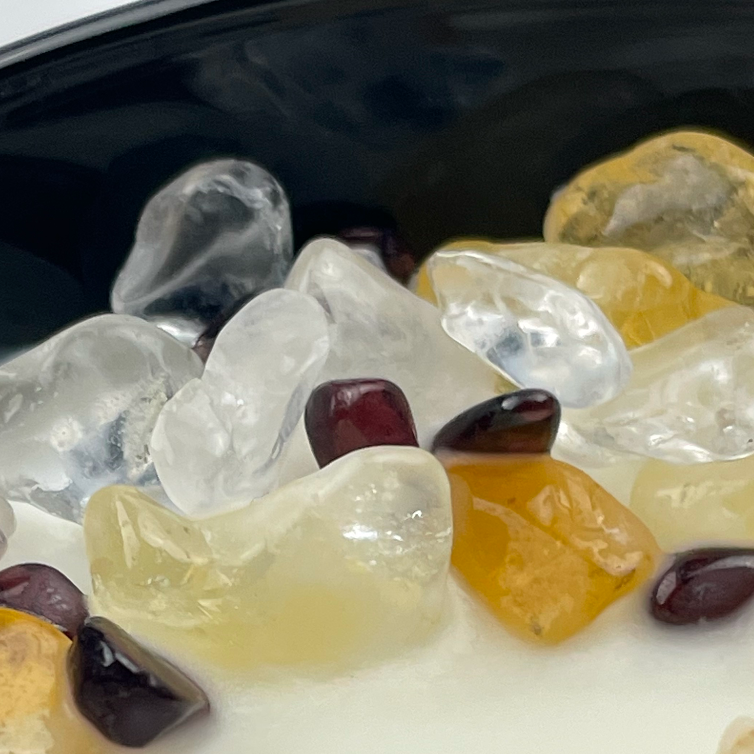 Leo Zodiac Crystal Candle with Garnet, Quartz Crystal, and Citrine | Coconut-Soy Wax Candle, 9oz - Tampa Home & Garden Store
