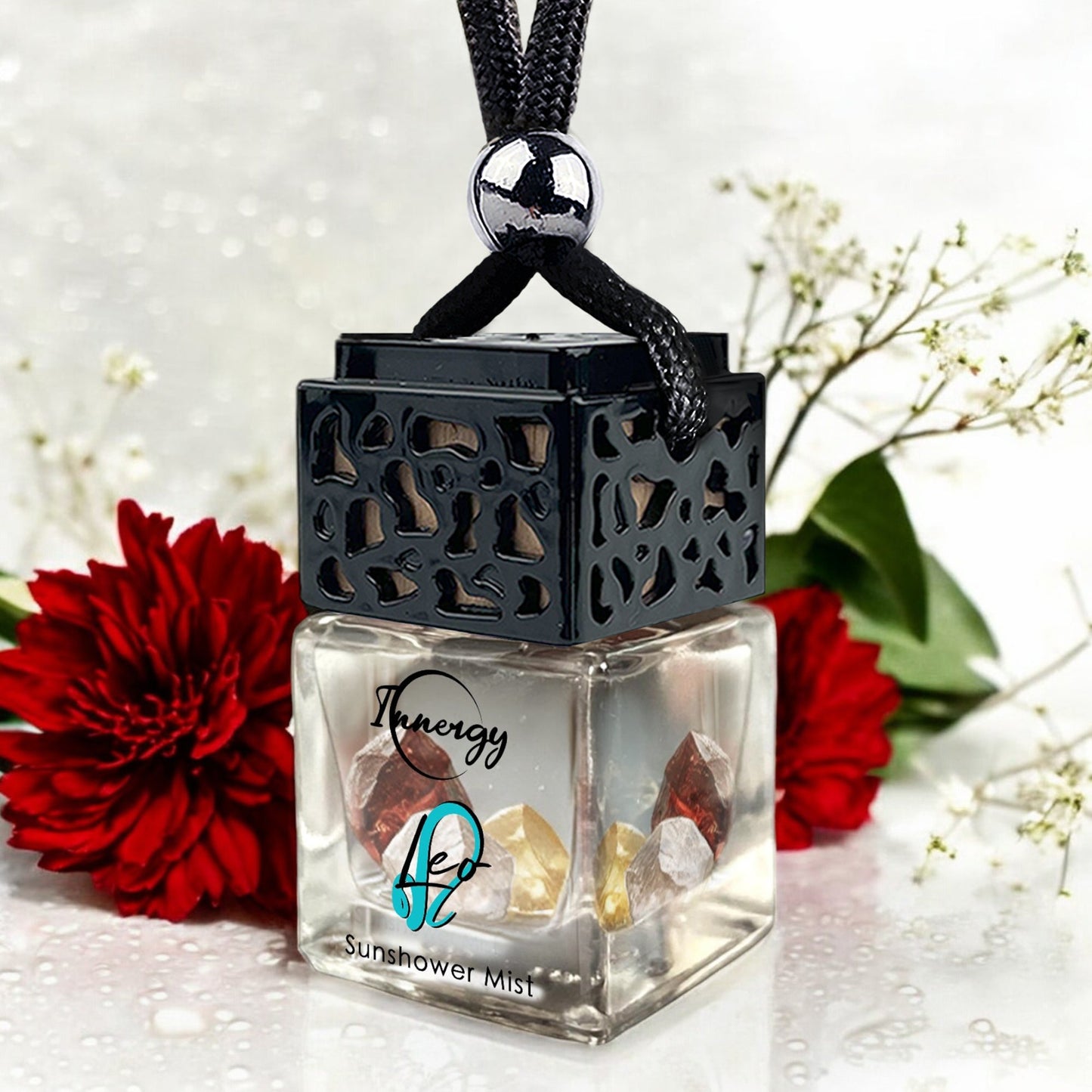 Leo Zodiac Crystal-Enhanced Oil Diffuser, Car Air Freshener in Sunshower Mist Scent, 8ml - Tampa Home & Garden Store