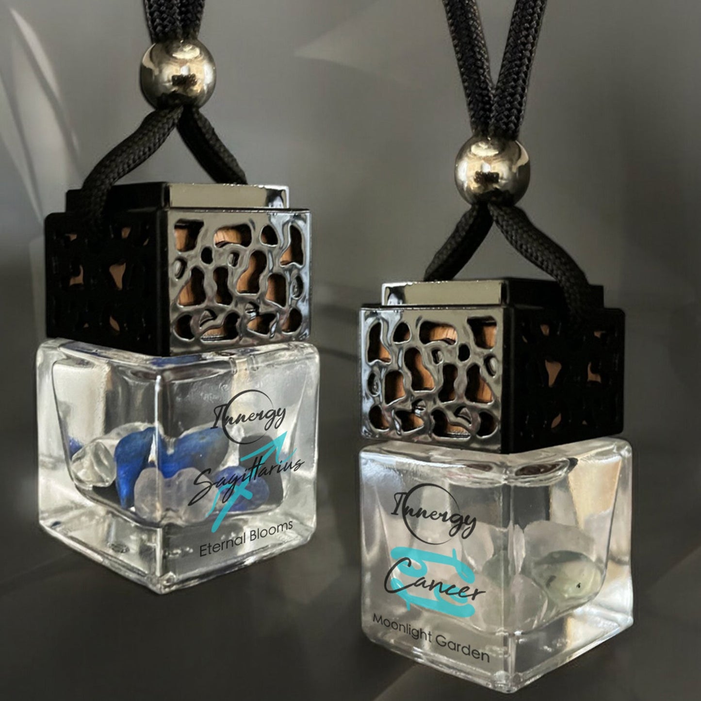 Leo Zodiac Crystal-Enhanced Oil Diffuser, Car Air Freshener in Sunshower Mist Scent, 8ml - Tampa Home & Garden Store