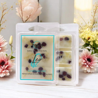 Leo Zodiac Crystal-Enhanced Premium Coconut-Soy Wax Melts - Tampa Home & Garden Store