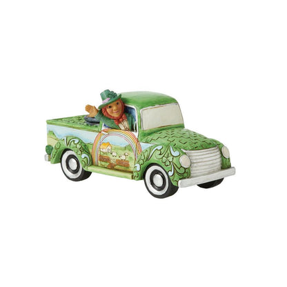 Leprechaun in Green Truck - Tampa Home & Garden Store