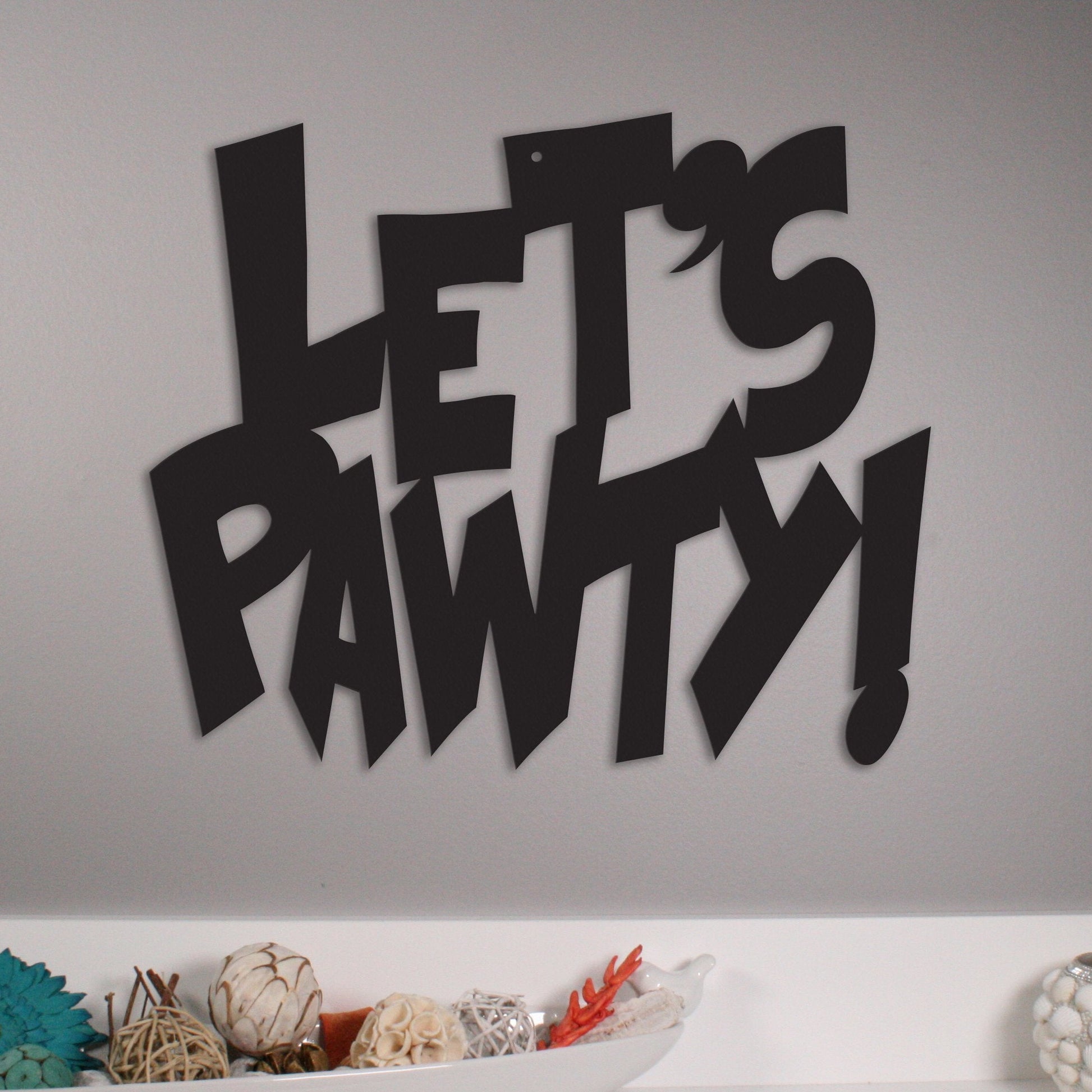 Let's Pawty! - Metal Wall Art/Décor - Tampa Home & Garden Store
