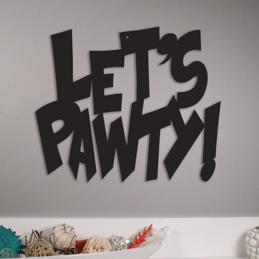 Let's Pawty! - Metal Wall Art/Décor - Tampa Home & Garden Store