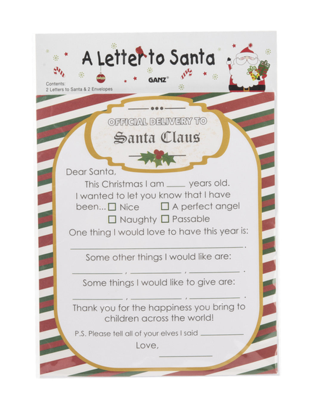 Letter to Santa Stationary - Tampa Home & Garden Store