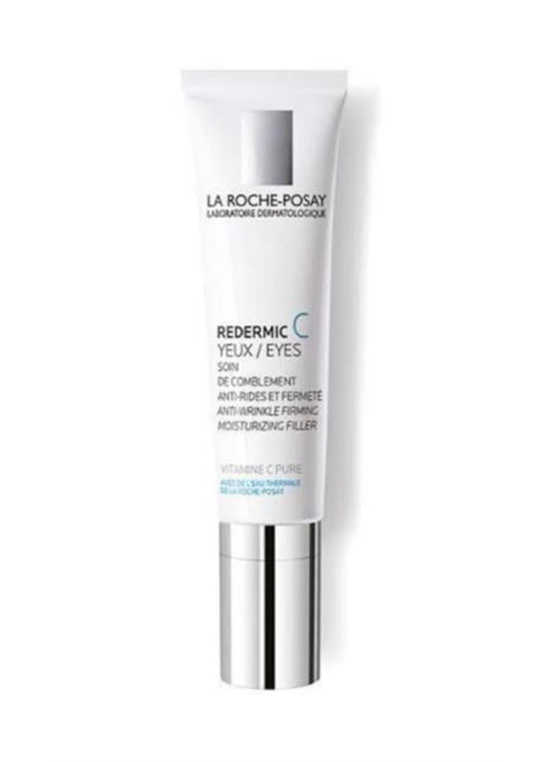 Redermic C Yeux eye cream by La Roche-Posay in a white tube with silver cap, 15ml on Tampa Home & Garden Store