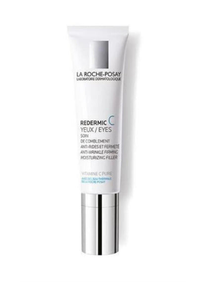 Redermic C Yeux eye cream by La Roche-Posay in a white tube with silver cap, 15ml on Tampa Home & Garden Store