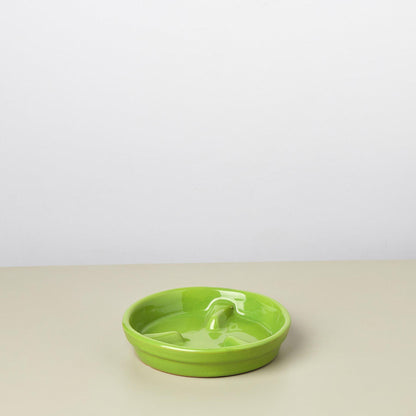 Liberty Bell Planter lime green ceramic with glossy glaze by House Plant Shop on Tampa Home and Garden Store