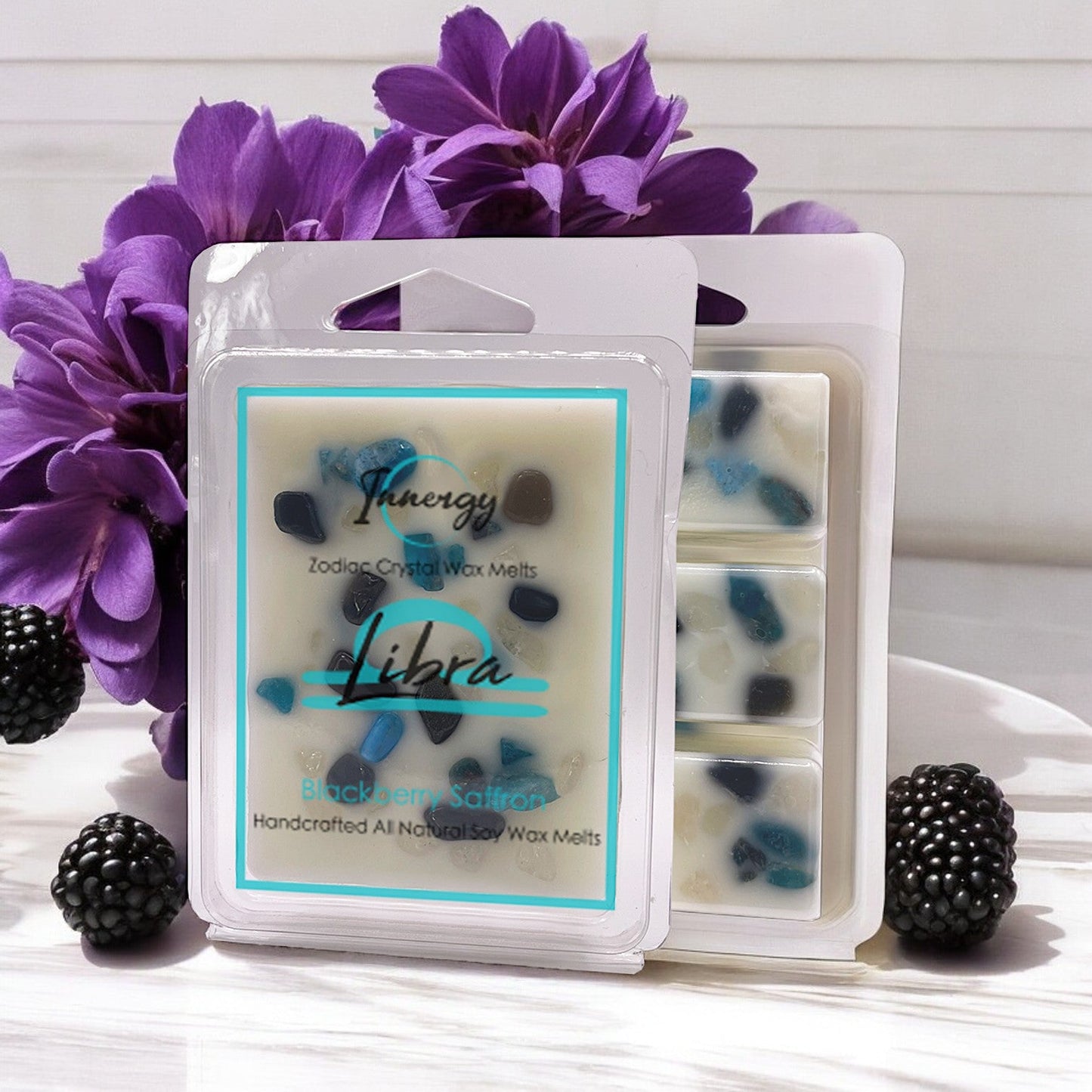 Libra Zodiac Crystal-Enhanced Premium Coconut-Soy Wax Melts - Tampa Home & Garden Store