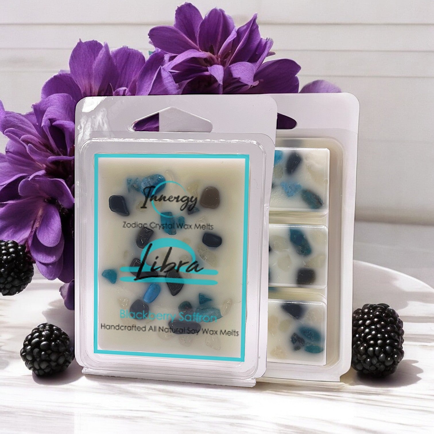 Libra Zodiac Crystal-Enhanced Premium Coconut-Soy Wax Melts - Tampa Home & Garden Store