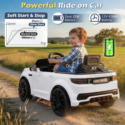 Licensed Land Rover Kids Ride On Car 12V Battery