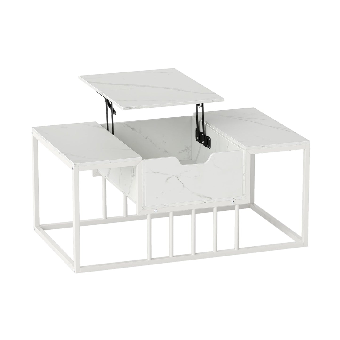 Lift Top Coffee Table Modern Center Table with Hidden Storage Compartment