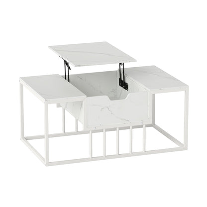 Lift Top Coffee Table Modern Center Table with Hidden Storage Compartment