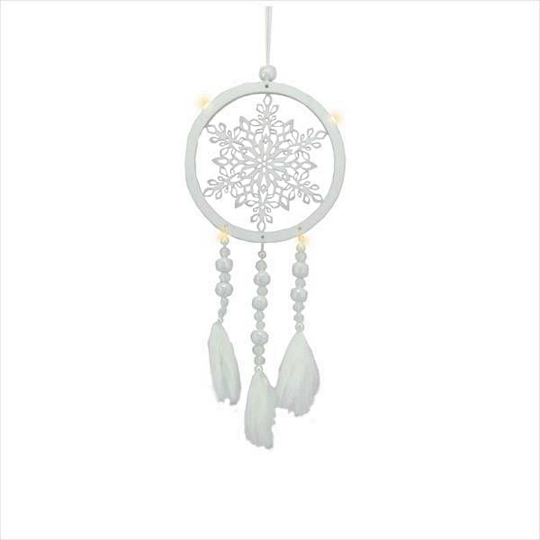 Lighted LED Snowflake Dream Catcher Ornament - Tampa Home & Garden Store