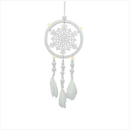 Lighted LED Snowflake Dream Catcher Ornament - Tampa Home & Garden Store