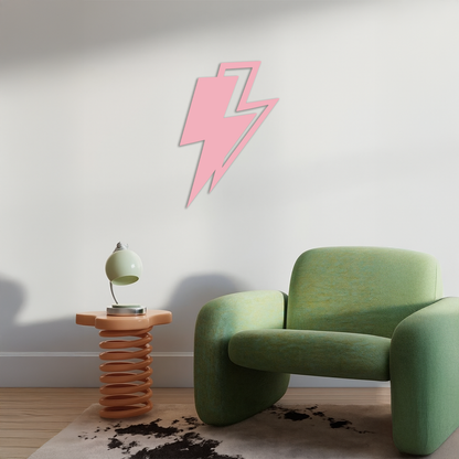 Lightning Bolt Silhouette Metal Wall Art – Modern Power Design - KAFGP069 - Tampa Home & Garden Store