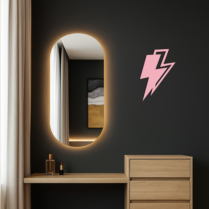Lightning Bolt Silhouette Metal Wall Art – Modern Power Design - KAFGP069 - Tampa Home & Garden Store