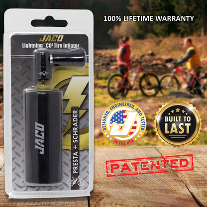 Lightning™ CO2 Inflator for Bike Tires (Presta + Schrader) (CO2 Cartridge Not Included) - Tampa Home & Garden Store