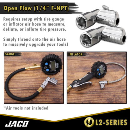 Lightning™ L2-Series Tire Air Chuck - 1/4" F-NPT - Tampa Home & Garden Store