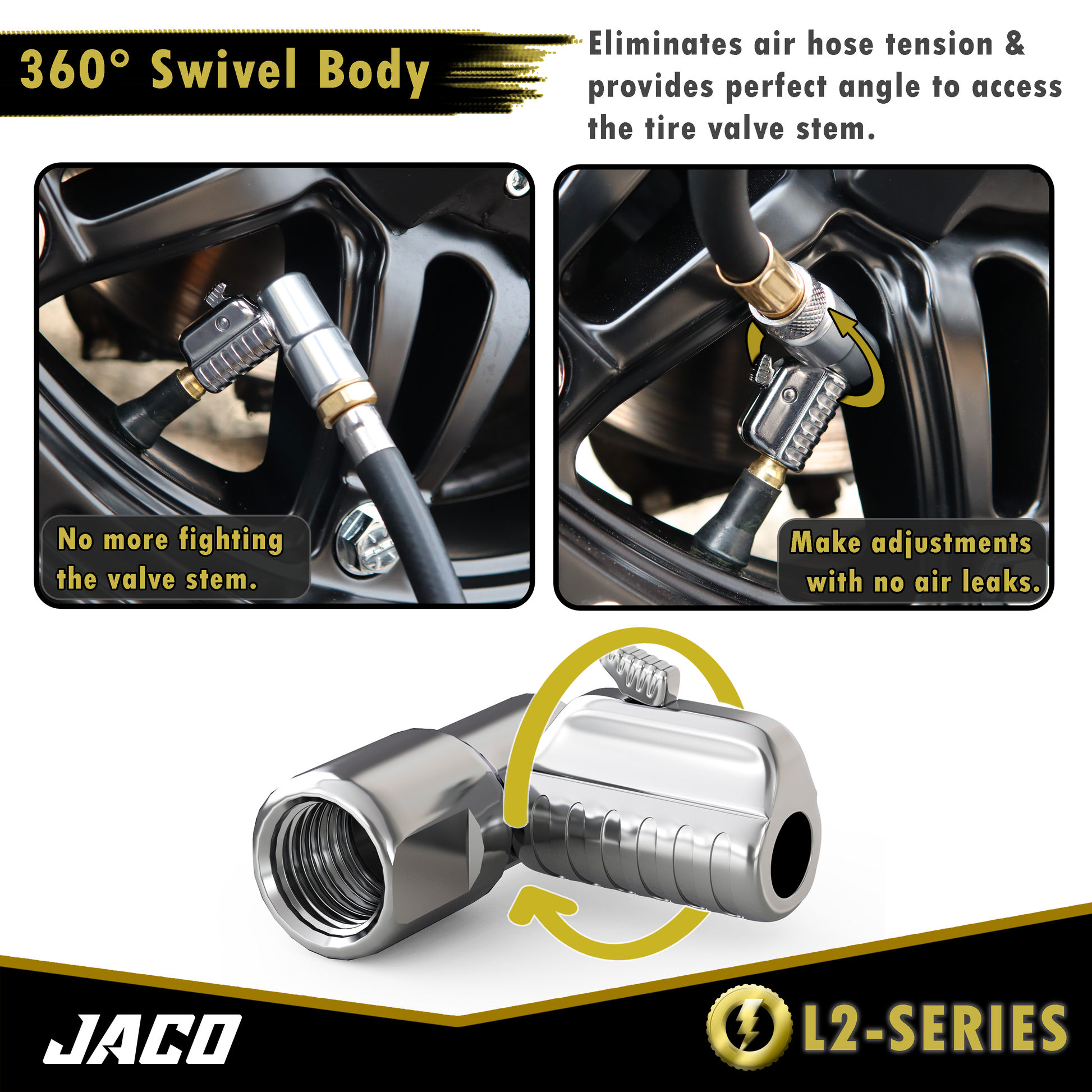 Lightning™ L2-Series Tire Air Chuck - 1/4" F-NPT - Tampa Home & Garden Store