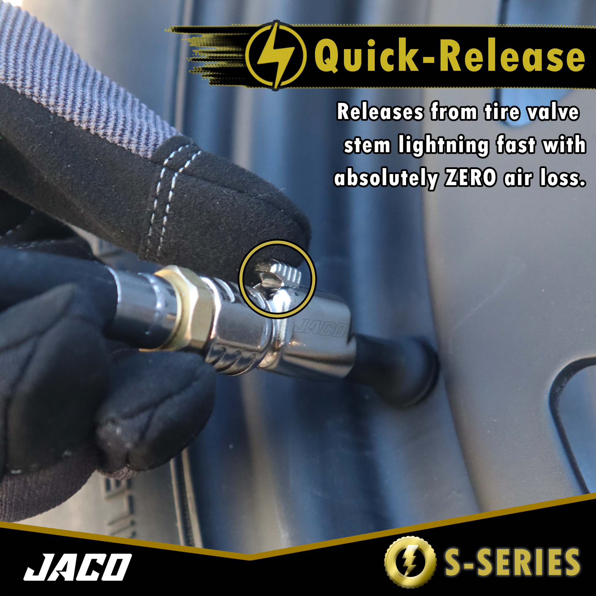 Lightning™ S-Series Tire Air Chuck | Open Flow, 1/4" F-NPT (2-Pack) - Tampa Home & Garden Store