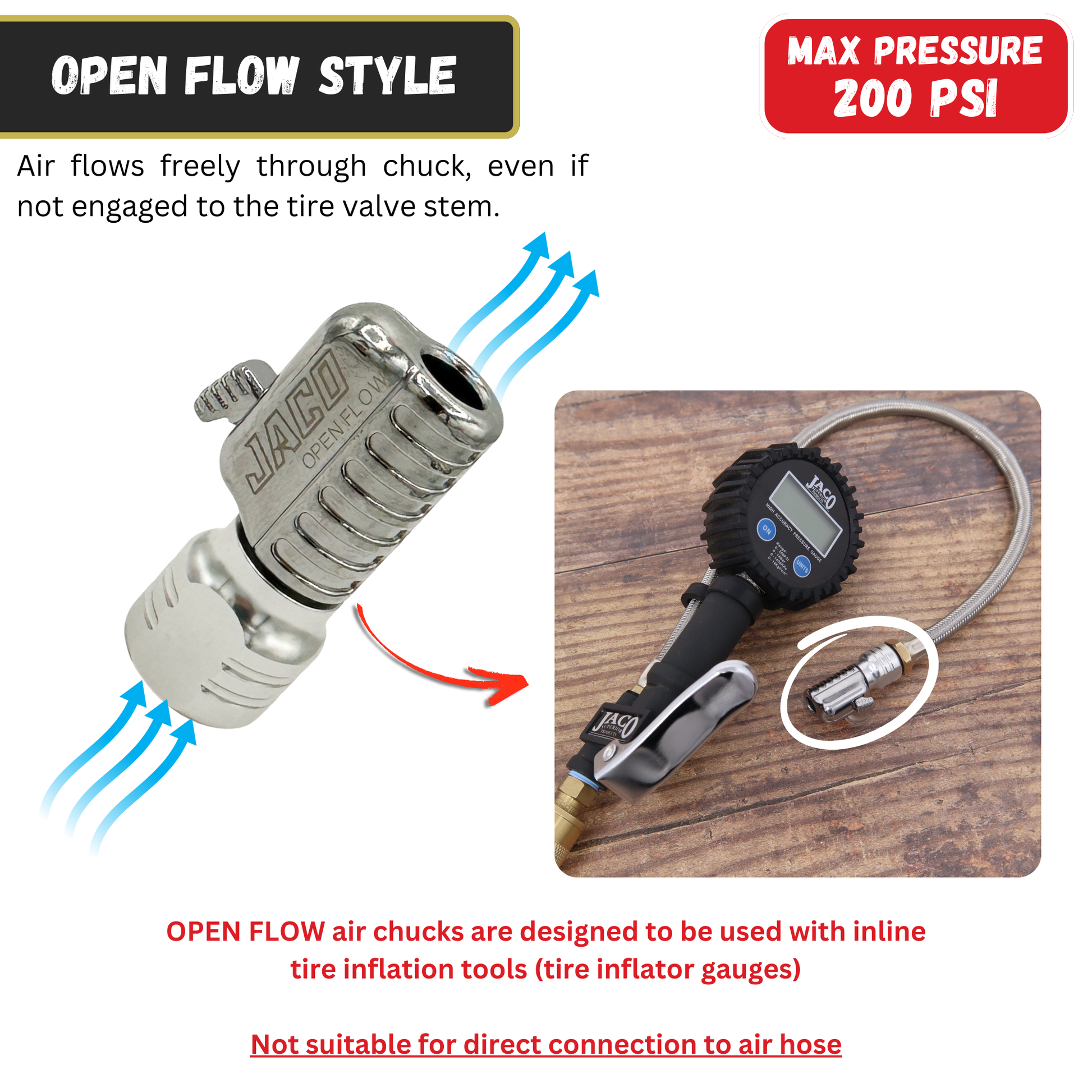 Lightning™ S2-Series Tire Air Chuck - 1/4" F-NPT - Tampa Home & Garden Store