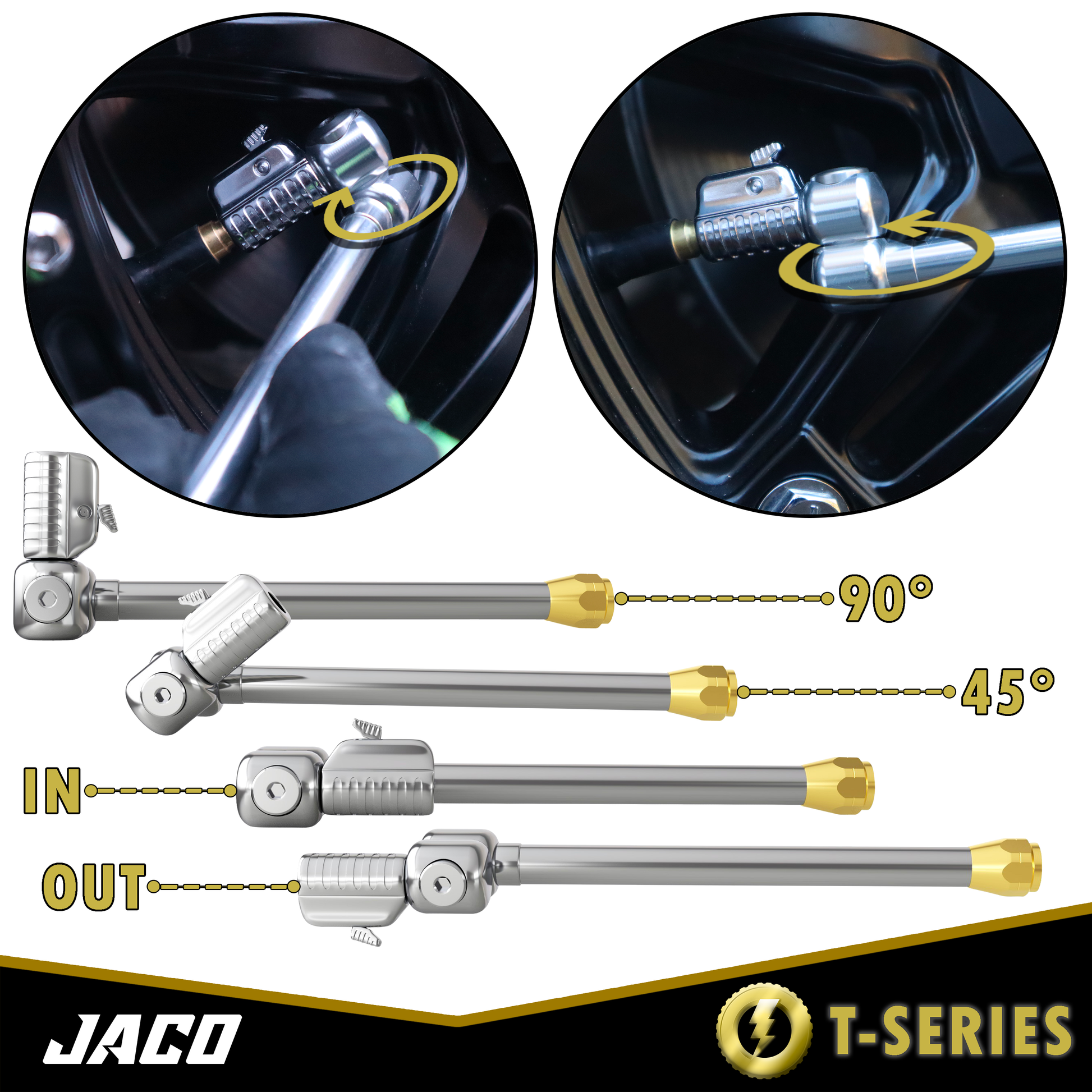 Lightning™ T-Series Tire Air Chuck | Open Flow, 1/4" F-NPT - Tampa Home & Garden Store