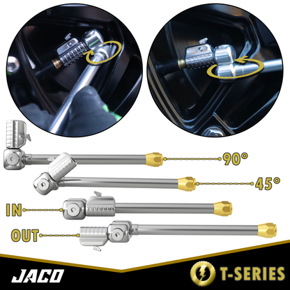 Lightning™ T-Series Tire Air Chuck | Open Flow, 1/4" F-NPT - Tampa Home & Garden Store