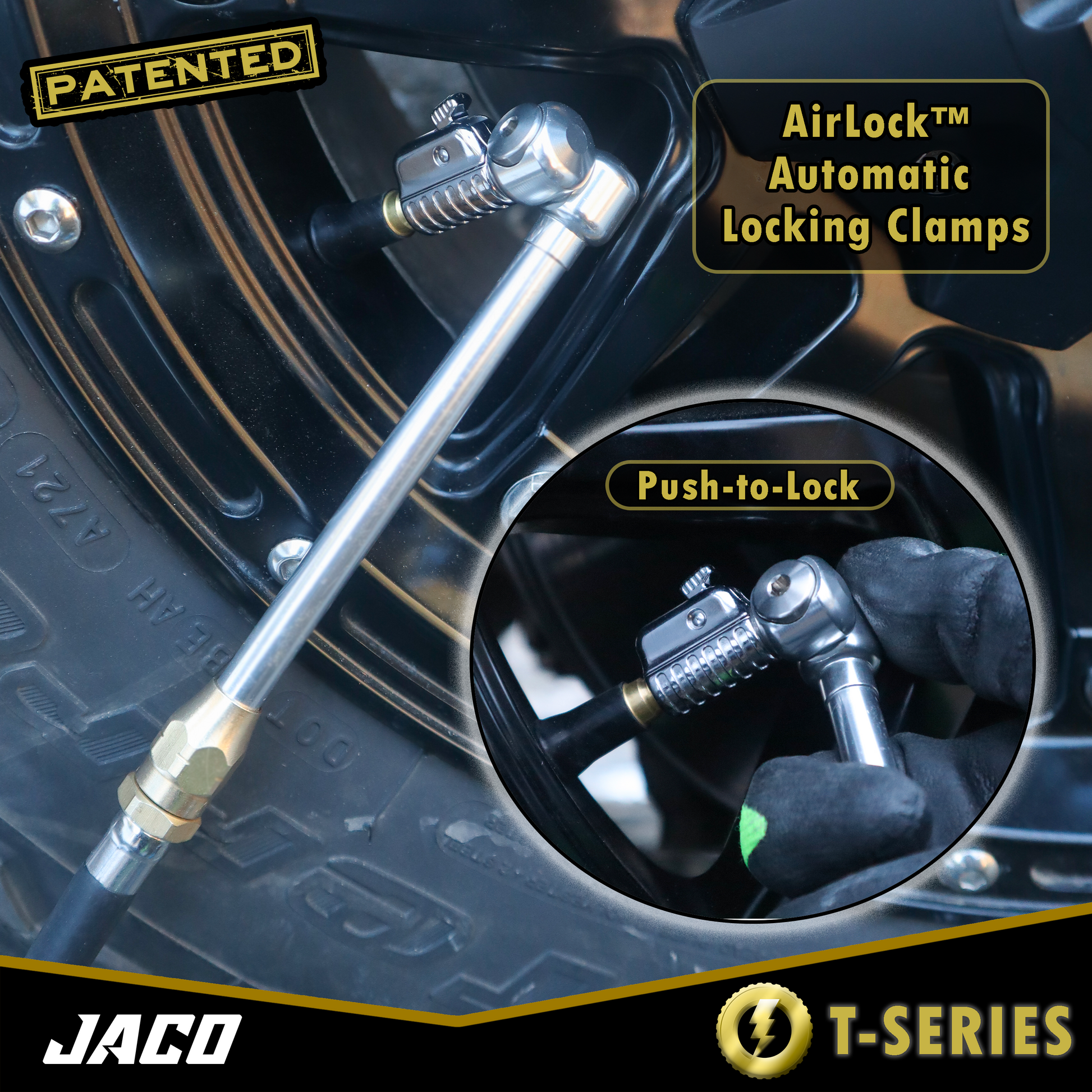 Lightning™ T-Series Tire Air Chuck | Open Flow, 1/4" F-NPT - Tampa Home & Garden Store