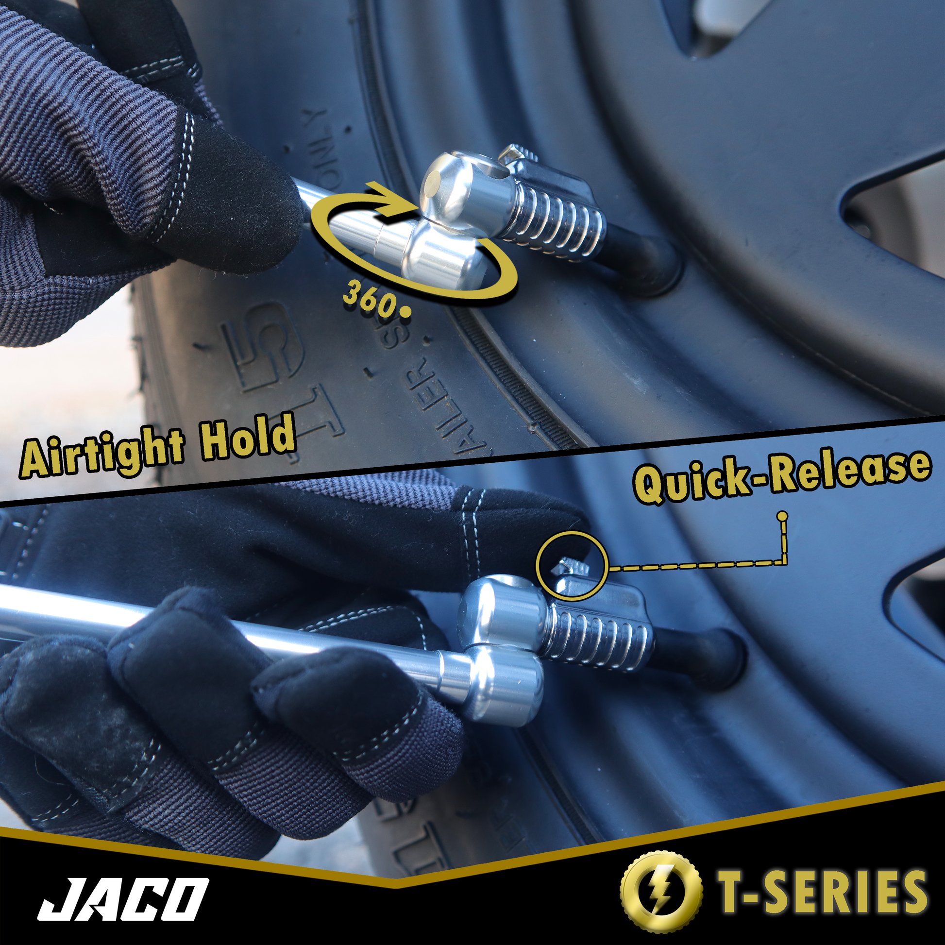 Lightning™ T-Series Tire Air Chuck | Open Flow, 1/4" F-NPT - Tampa Home & Garden Store