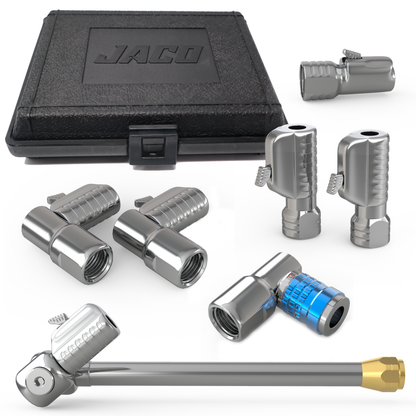 Lightning™ Tire Air Chuck Starter Kit - Patented | Open Flow, 1/4" F-NPT (Set of 7) - Tampa Home & Garden Store