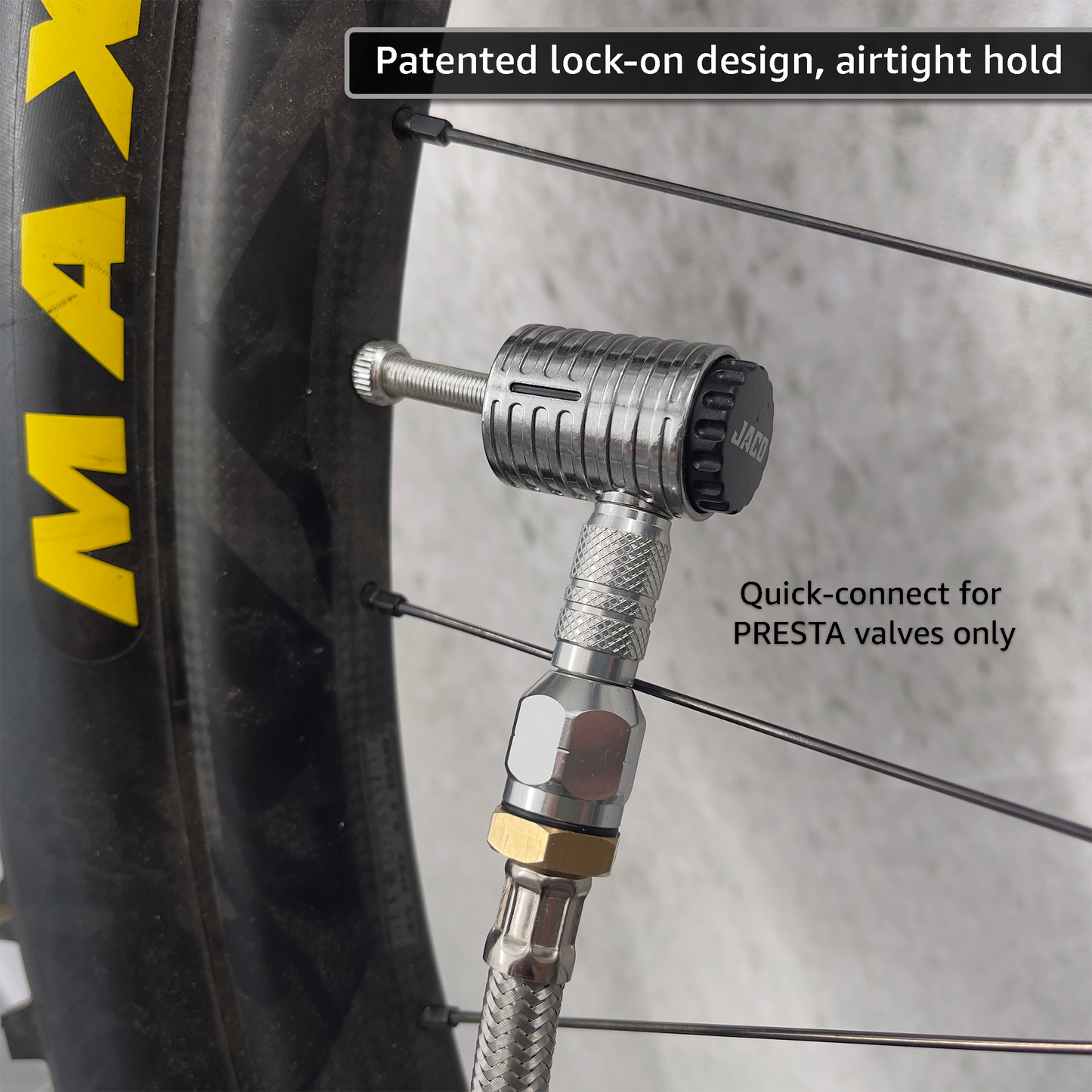 Lightning™ XP Locking Presta Air Chuck for Bike Tires - 1/4" F-NPT (Presta Valves) - Tampa Home & Garden Store
