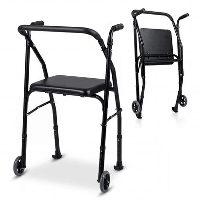 Lightweight Aluminum Mobility Walker with 2 Wheels