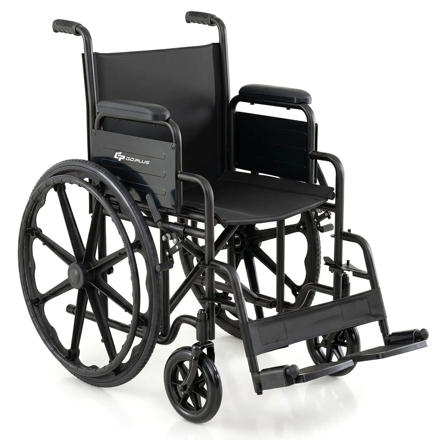 Folding Wheelchair for Adults with Swing Footrest
