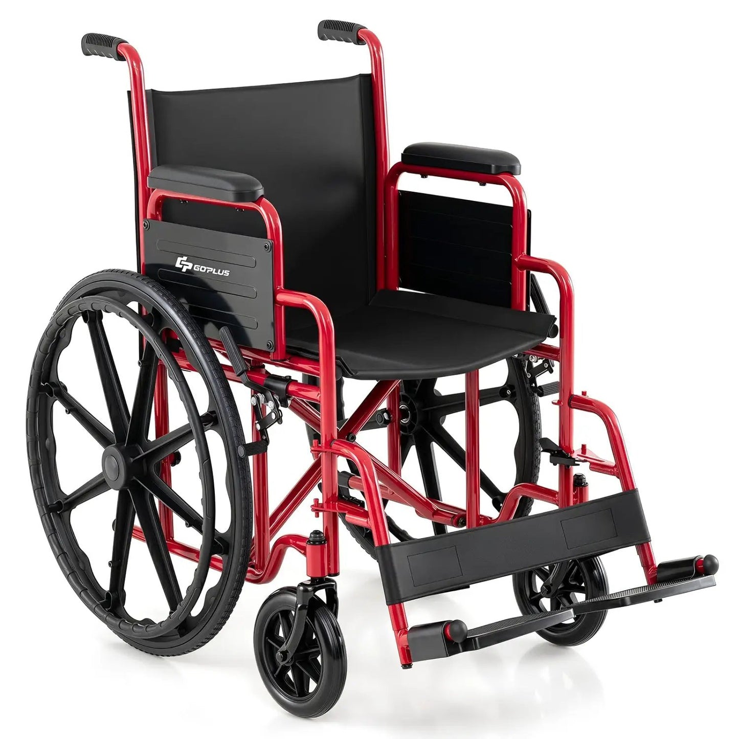 Folding Wheelchair for Adults with Swing Footrest