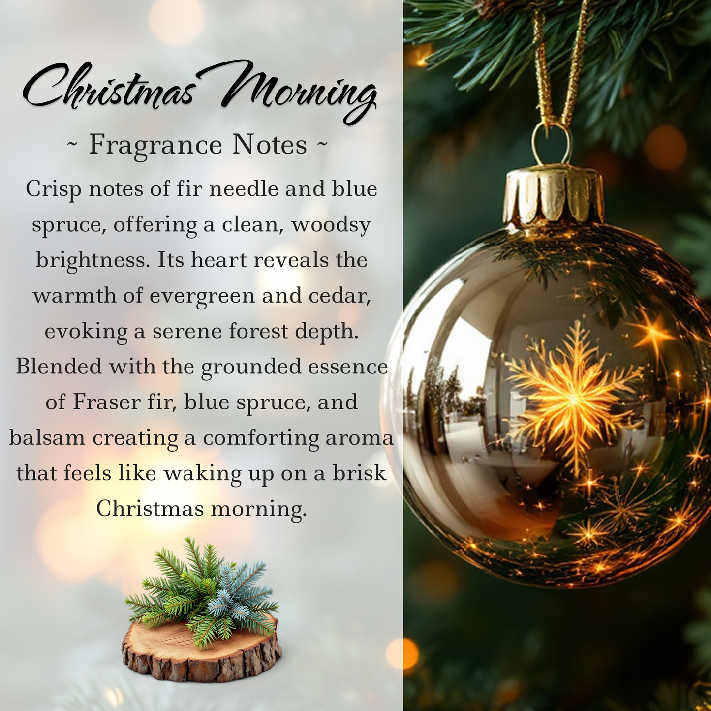 Limited Edition: Christmas Morning Crystal Candle  | Coconut-Soy Wax Candle, 9oz - Tampa Home & Garden Store