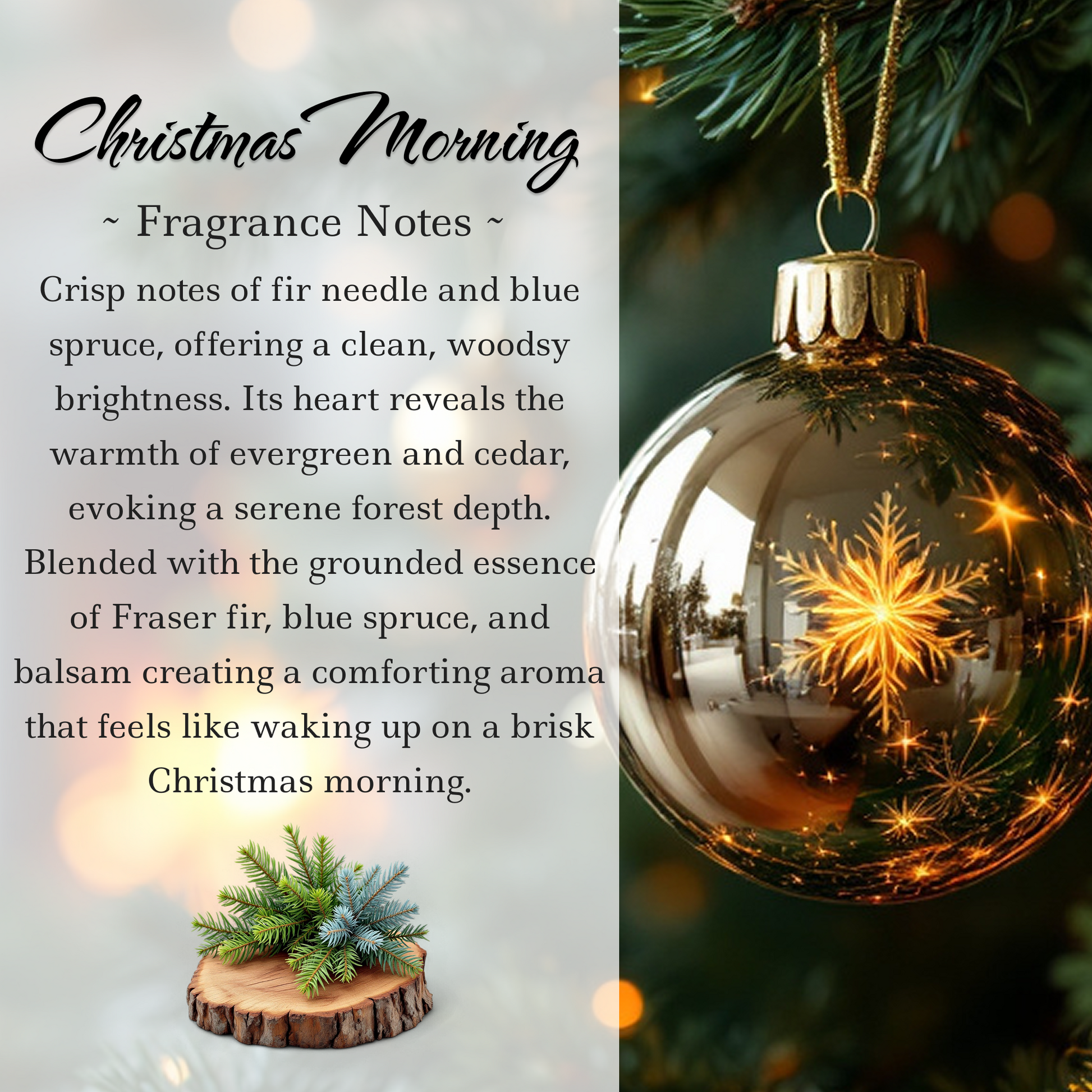Limited Edition: Christmas Morning Crystal Candle  | Coconut-Soy Wax Candle, 9oz - Tampa Home & Garden Store