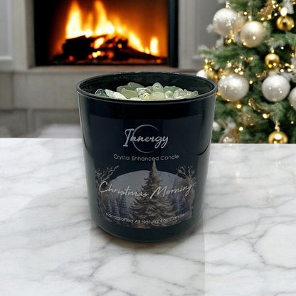 Limited Edition: Christmas Morning Crystal Candle  | Coconut-Soy Wax Candle, 9oz - Tampa Home & Garden Store
