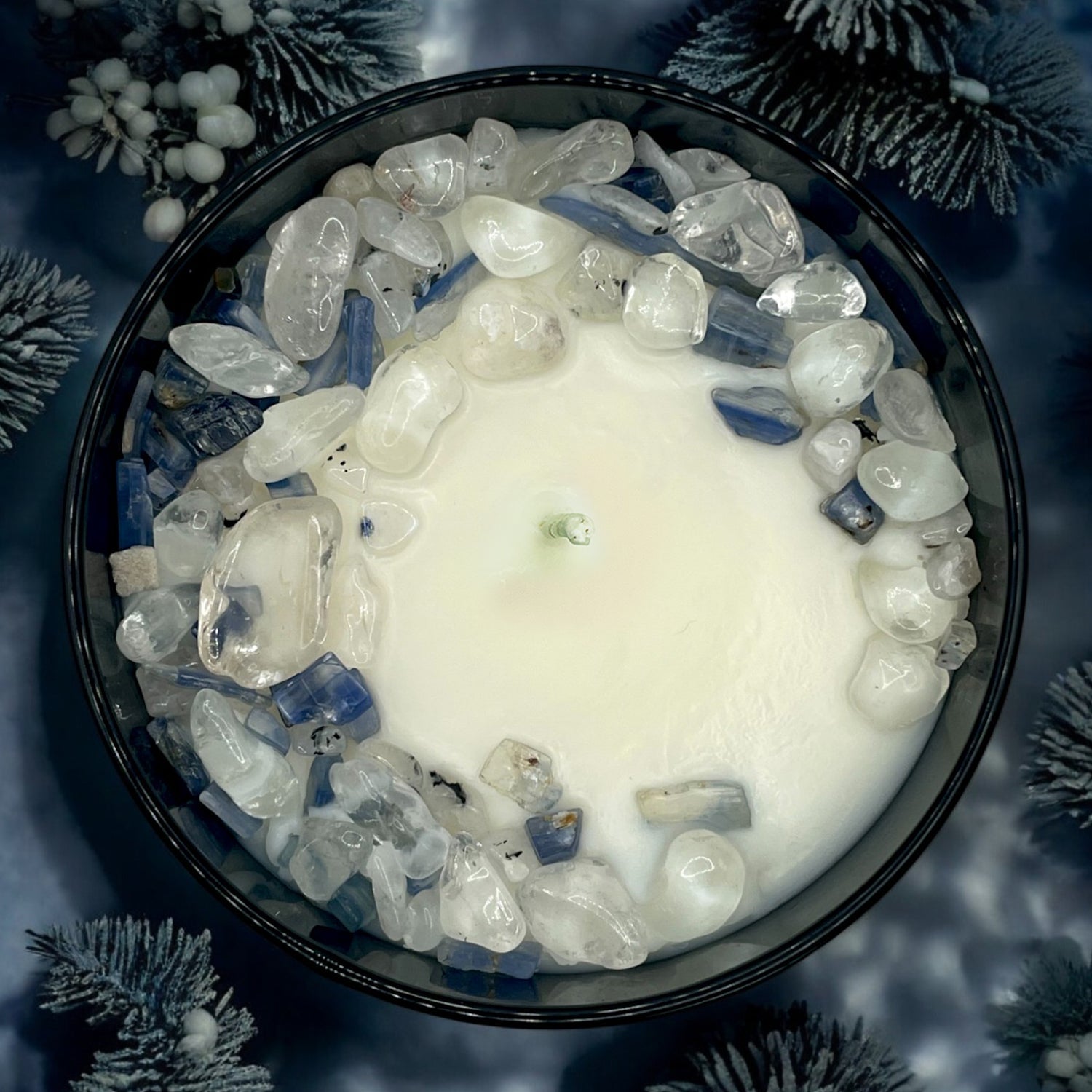 Limited Edition: Winter's Eve Crystal Candle  | Coconut-Soy Wax Candle, 9oz - Tampa Home & Garden Store