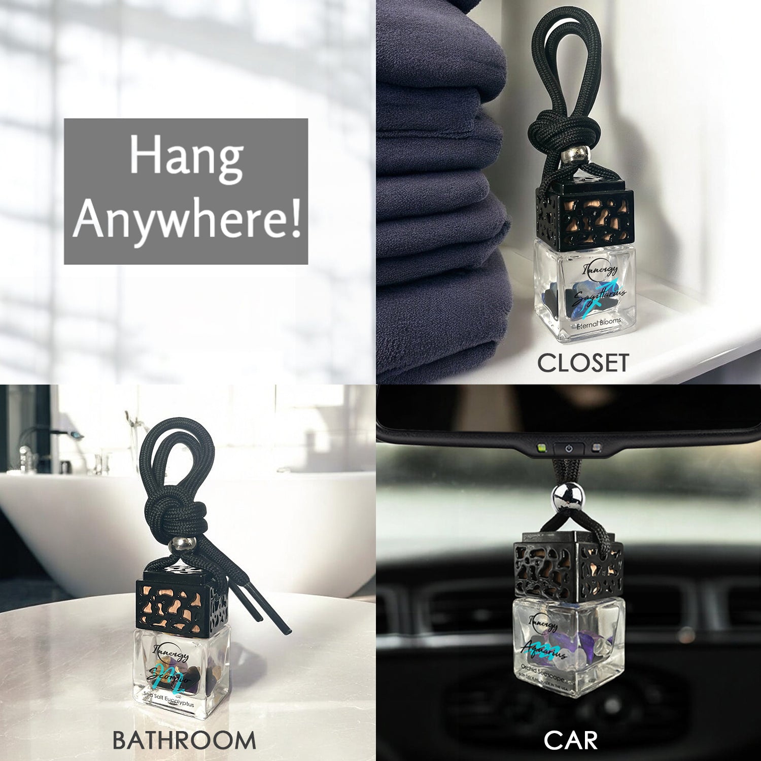Limited Edition: Winters Eve Crystal-Enhanced Oil Diffuser, Car Air Freshener, 8ml - Tampa Home & Garden Store