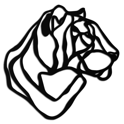Line Lion Metal Wall Art - Modern Abstract Animal Decor- KAF264 - Tampa Home & Garden Store