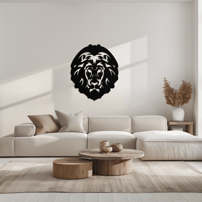 Lion Head Metal Wall Art - Steel Wall Decor for Home and Office - KAF003 - Tampa Home & Garden Store